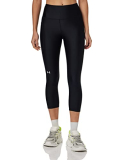 Under Armour HG Armour Hi Capri NS Mallas de Deporte, Mujer, Negro (Black/White)
