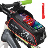 Zacro Bolsa para Bicicleta Manillar con soporte para móvil.